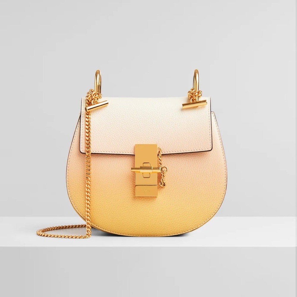 Chloe drew rare ombré sunset mimosa bag new